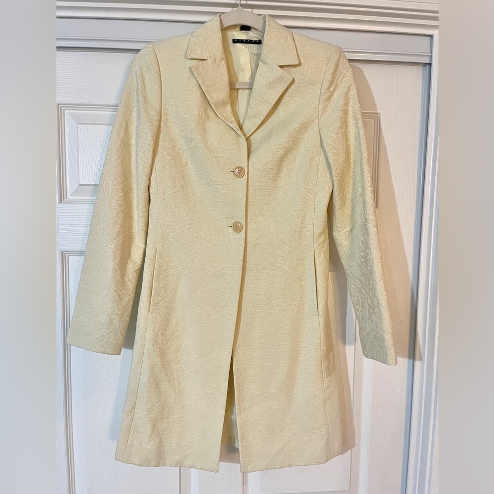 SISLEY by United Colors Of Benetton jacquard long blazer